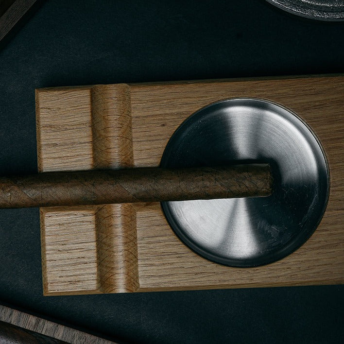 Oak Cigar Ashtray